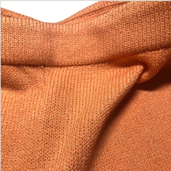 Wool Blend Santana Knit, Wide Leg Pants, Peach Color - Picture 12 of 16